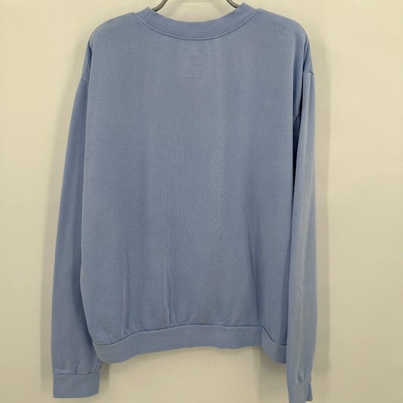 David Dobrik Blue David's Vlog Crew Neck Pullover Sweatshirt sz L Large Merch - Picture 5 of 5